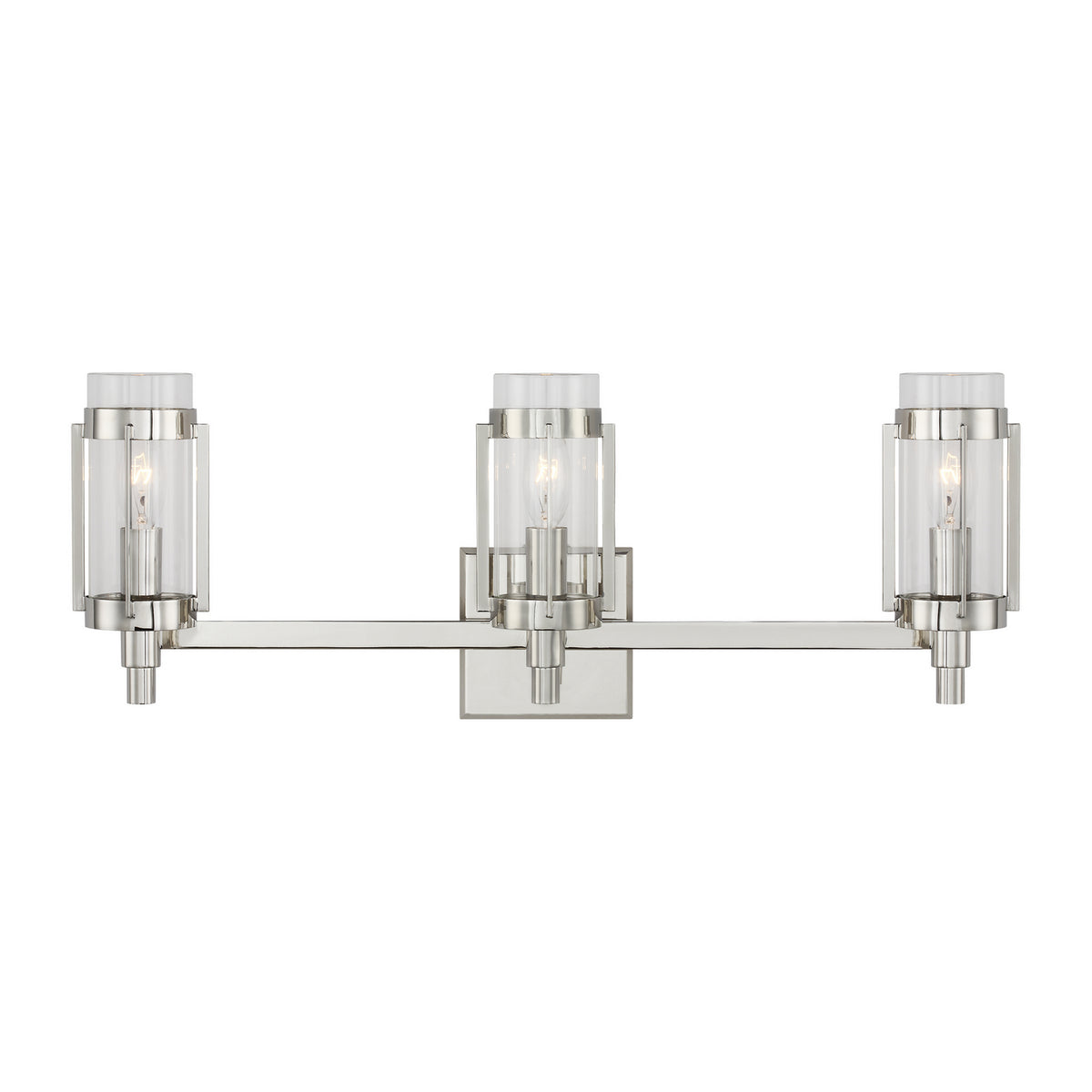 Visual Comfort Studio - LV1023PN - Three Light Vanity - Flynn - Polished Nickel