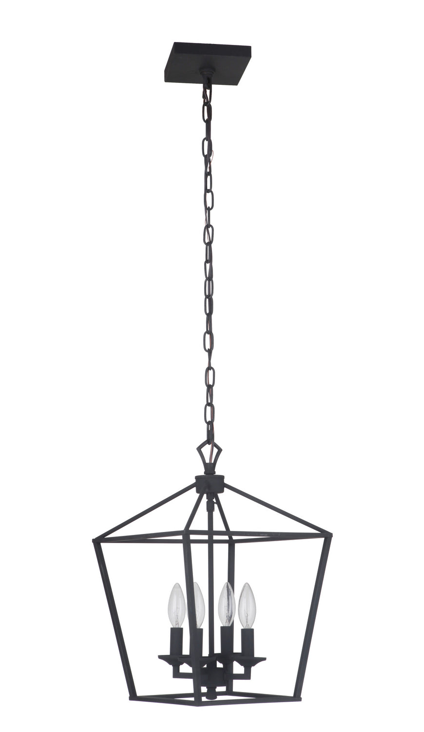 Craftmade - 52934-FB - Four Light Foyer Pendant - Flynt - Flat Black