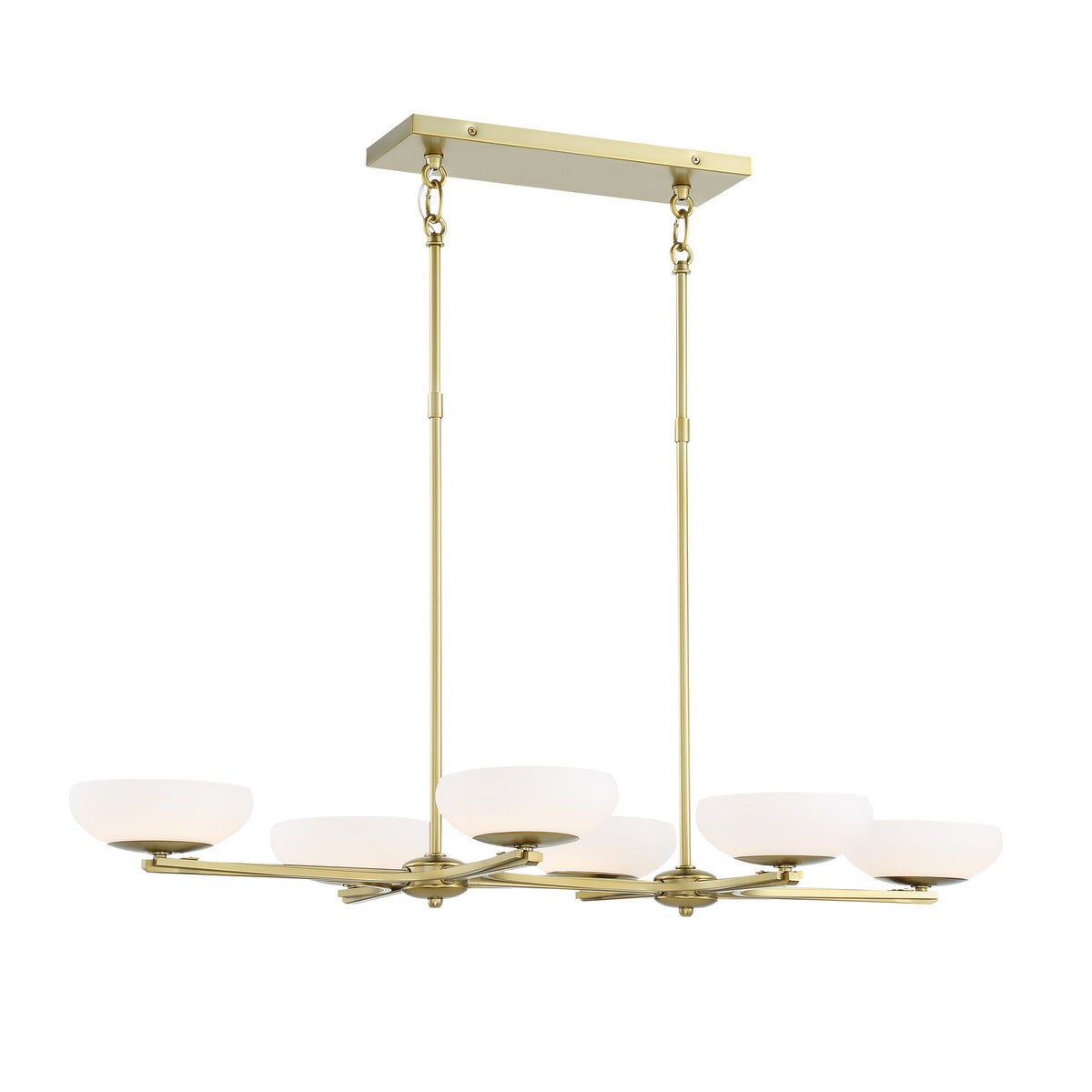 George Kovacs - P1466-695-L - LED Island Pendant - Scale - Soft Brass