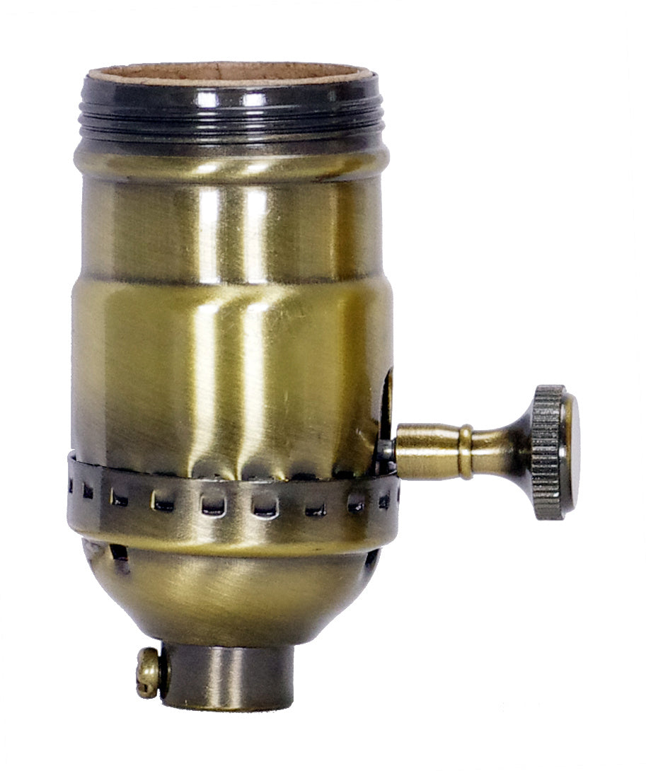 Satco - 80-2357 - Regular Ab S.B. 3 Pc On-Off Tk - Antique Brass