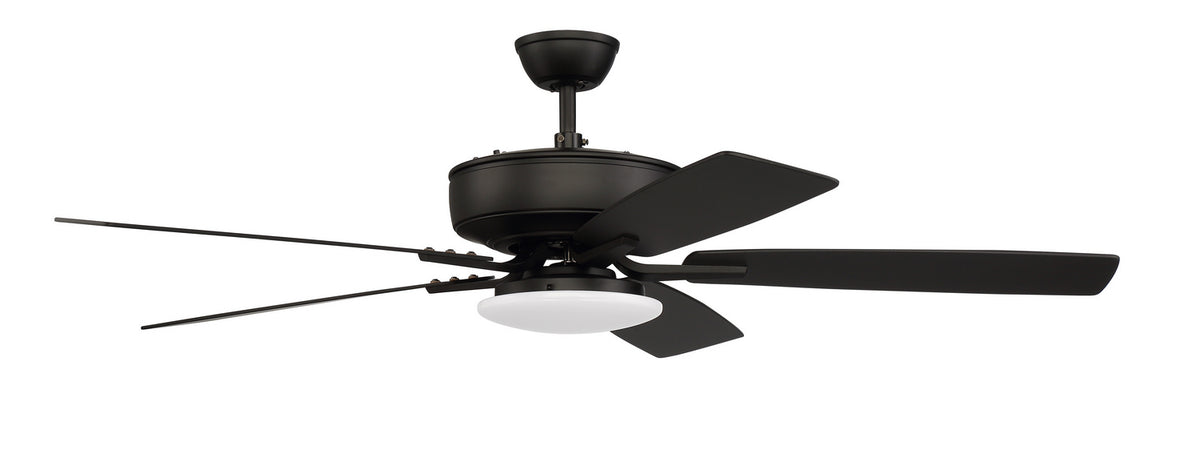 Craftmade - P112FB5-52FBGW - 52" Ceiling Fan - Pro Plus 112 - Flat Black