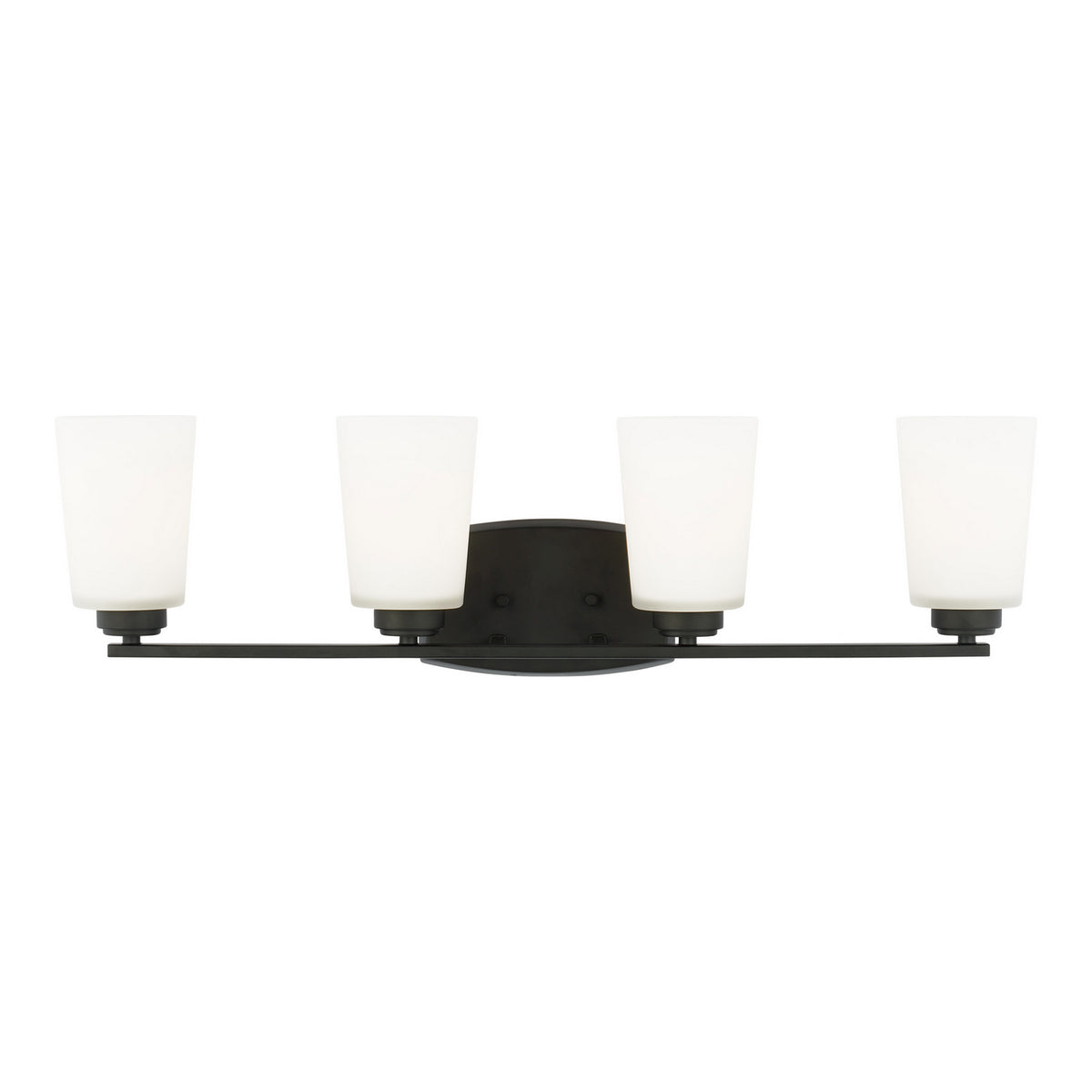 Generation Lighting - 4428904EN3-112 - Four Light Wall / Bath - Franport - Midnight Black