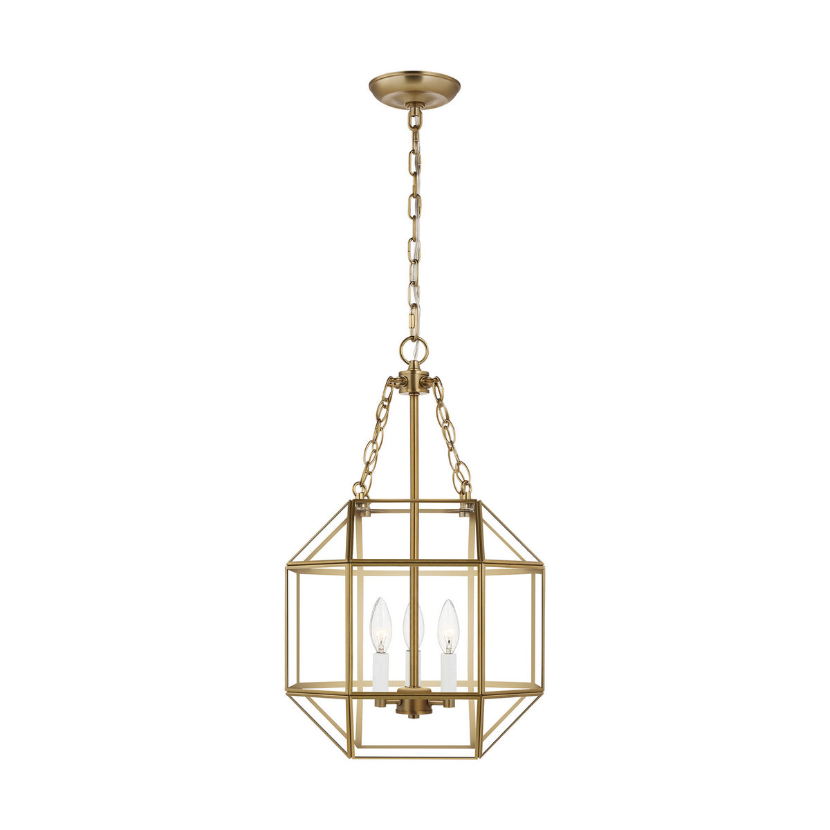 Visual Comfort Studio - 5179403-848 - Three Light Lantern - Morrison - Satin Brass