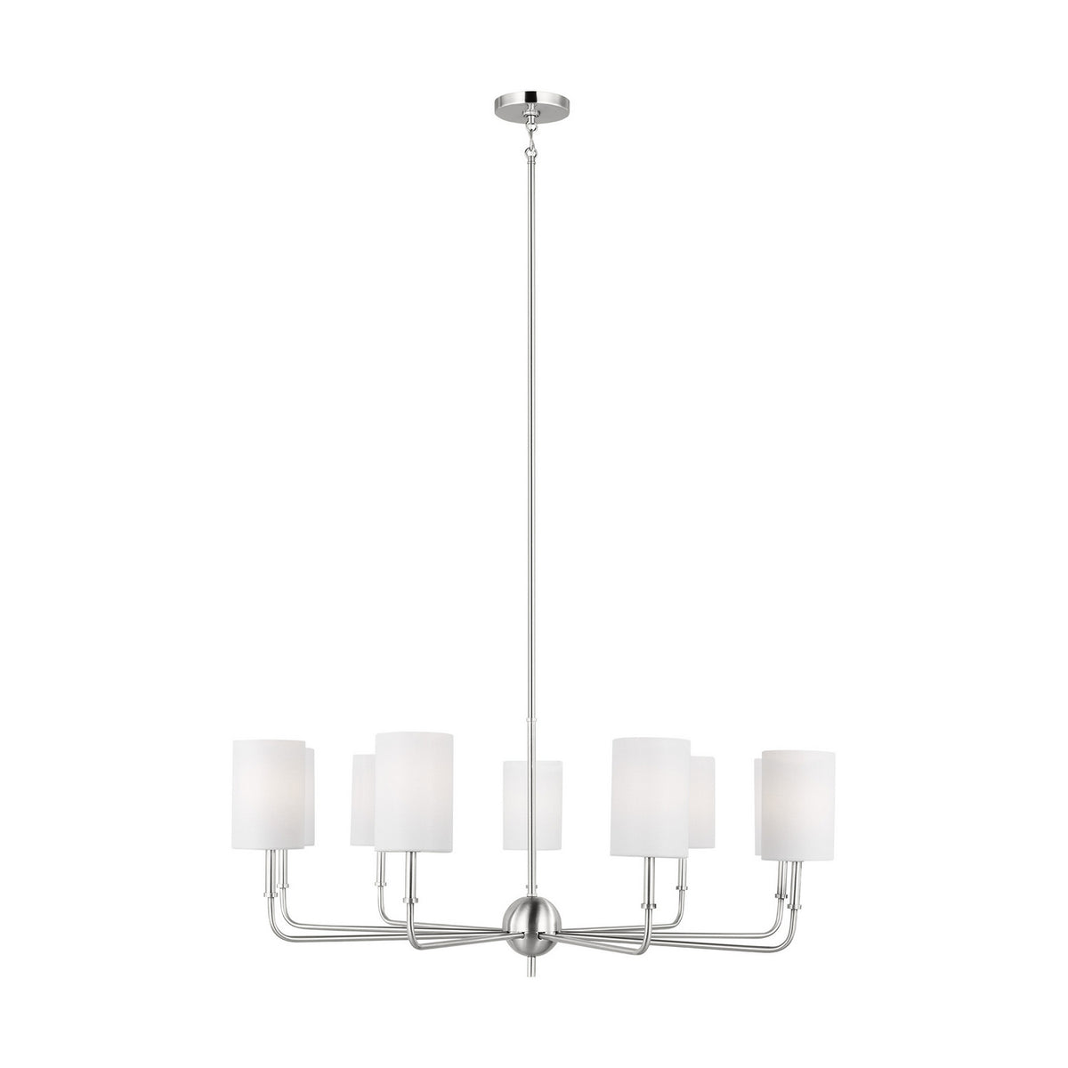 Visual Comfort Studio - 3109309-962 - Nine Light Chandelier - Foxdale - Brushed Nickel