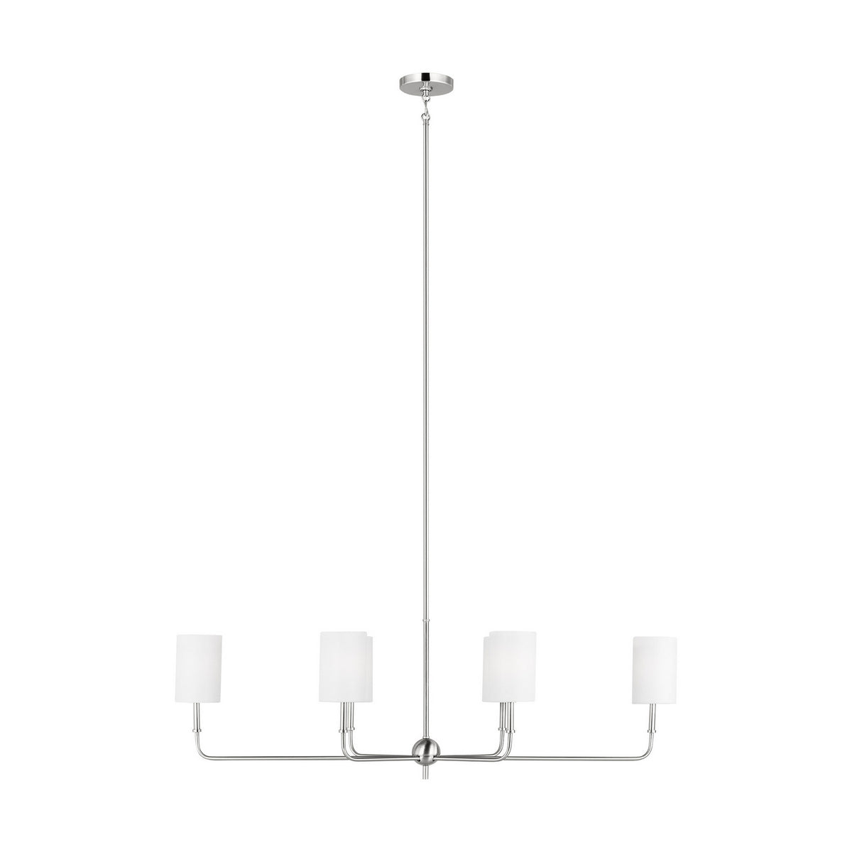 Visual Comfort Studio - 3609306-962 - Six Light Chandelier - Foxdale - Brushed Nickel