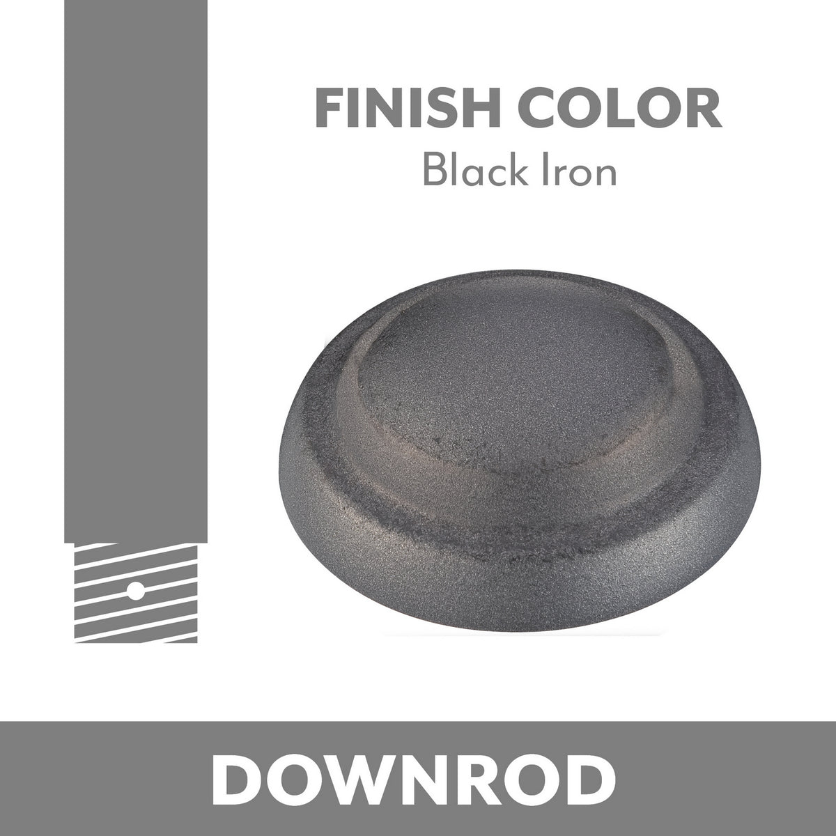 Minka Aire - DR503-BI - Down Rod - Minka Aire - Black Iron