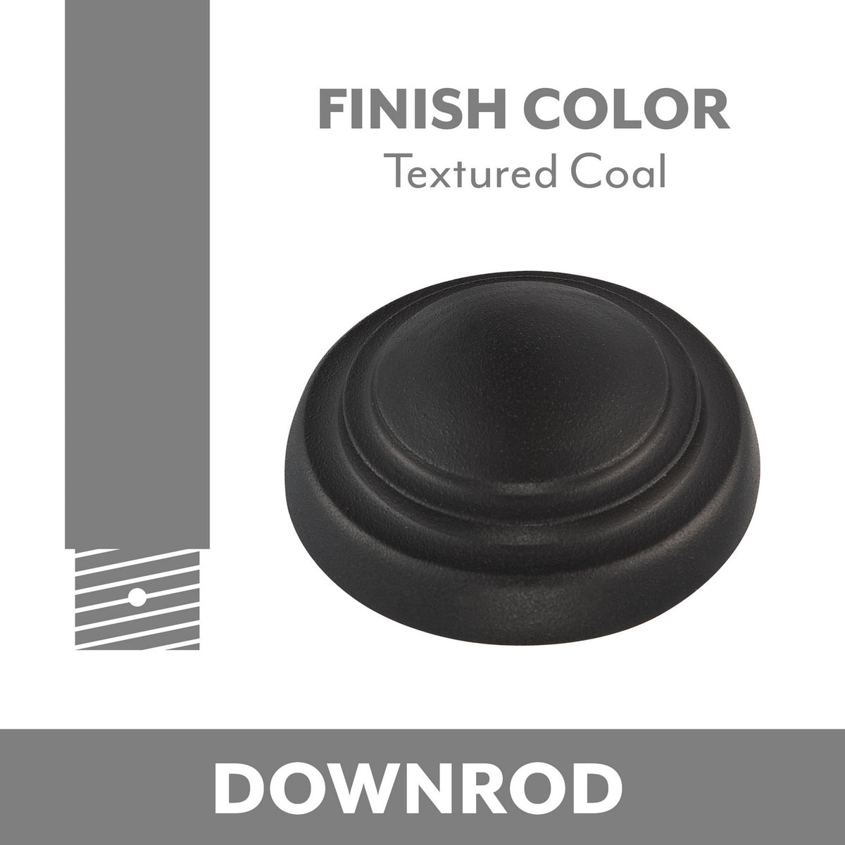 Minka Aire - DR512-TCL - Down Rod - Minka Aire - Textured Coal