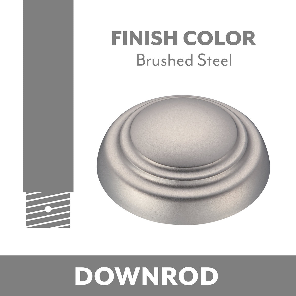 Minka Aire - DR536-BS - Down Rod - Minka Aire - Brushed Steel