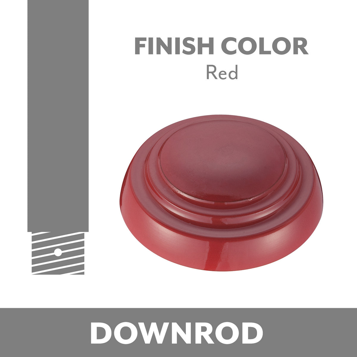 Minka Aire - DR548-RD - Down Rod - Minka Aire - Red