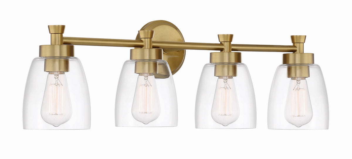 Craftmade - 12730SB4 - Four Light Vanity - Henning - Satin Brass