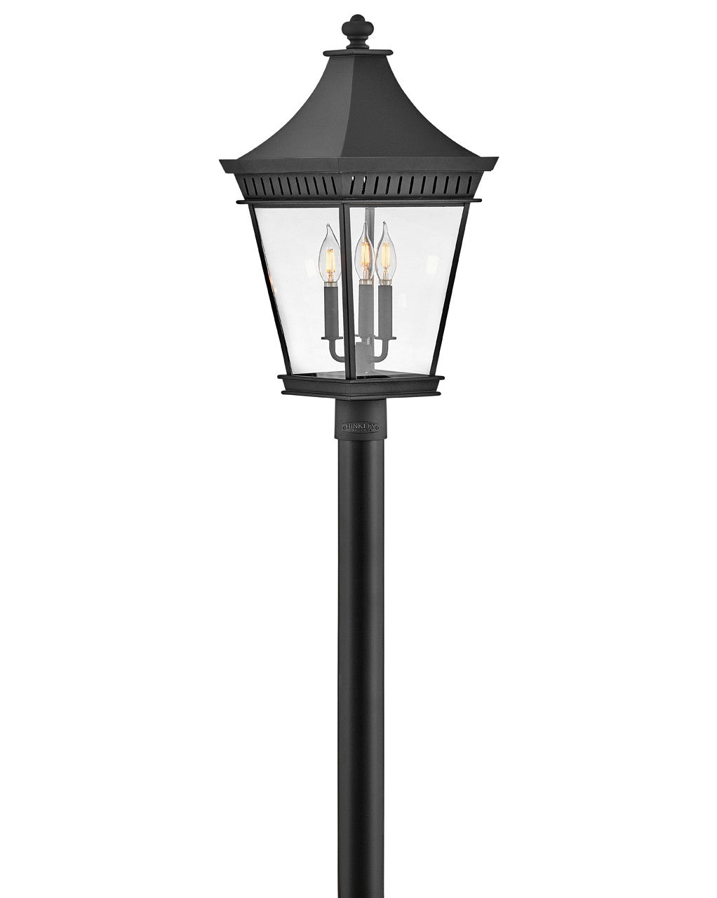 Hinkley - 27091MB - LED Post Top or Pier Mount Lantern - Chapel Hill - Museum Black