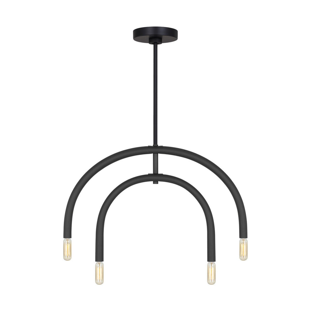 Visual Comfort Studio - DJC1114MBK - Four Light Chandelier - Hadden - Midnight Black