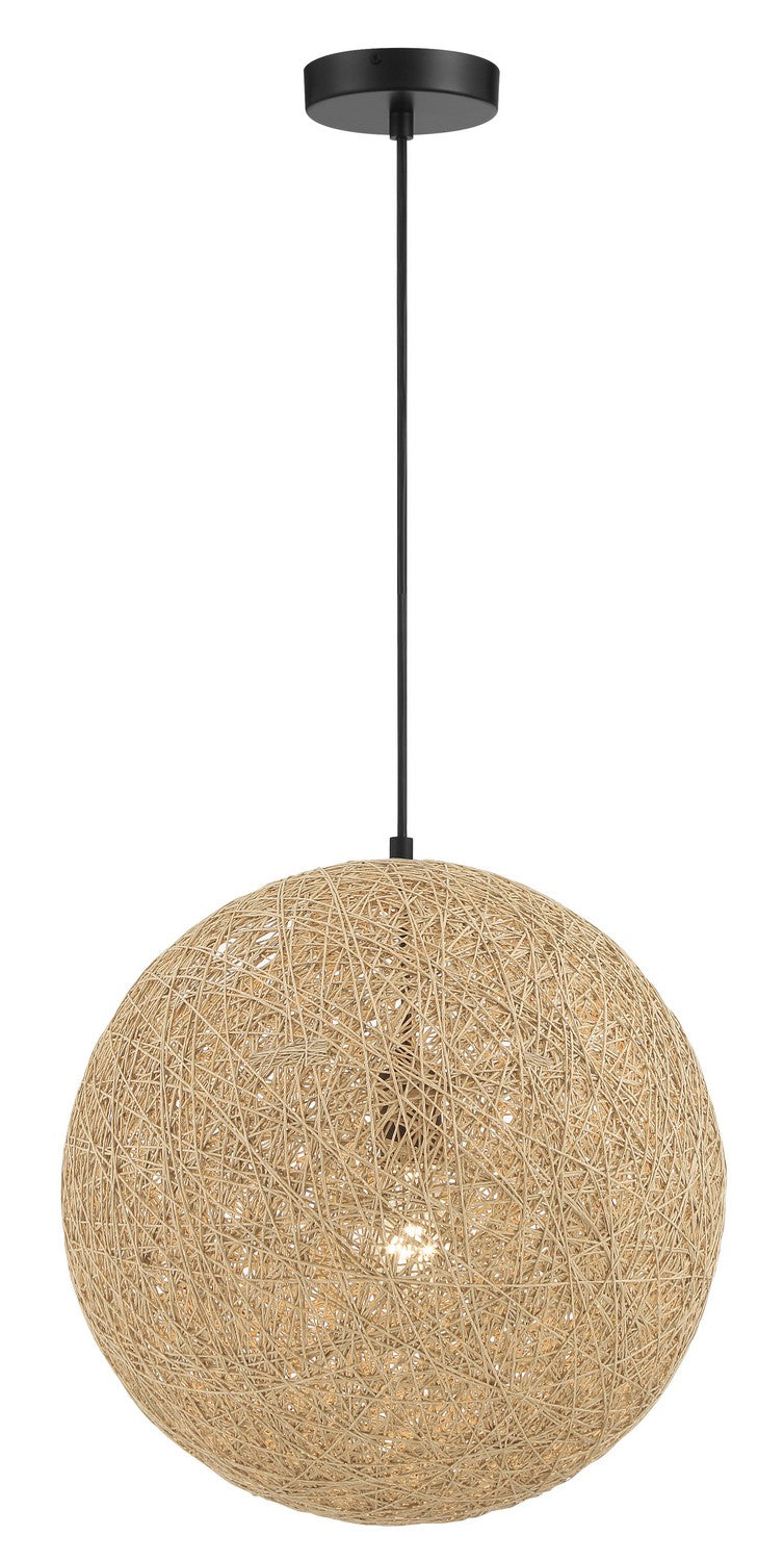 George Kovacs - P5570-66A - One Light Pendant - Entwined - Coal Black