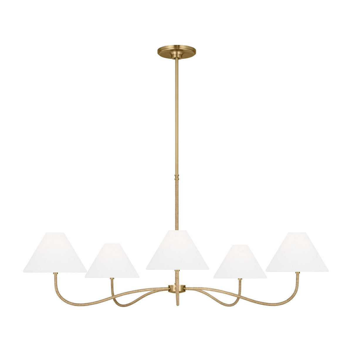 Visual Comfort Studio - CC1695BBS - Five Light Chandelier - Laguna - Burnished Brass