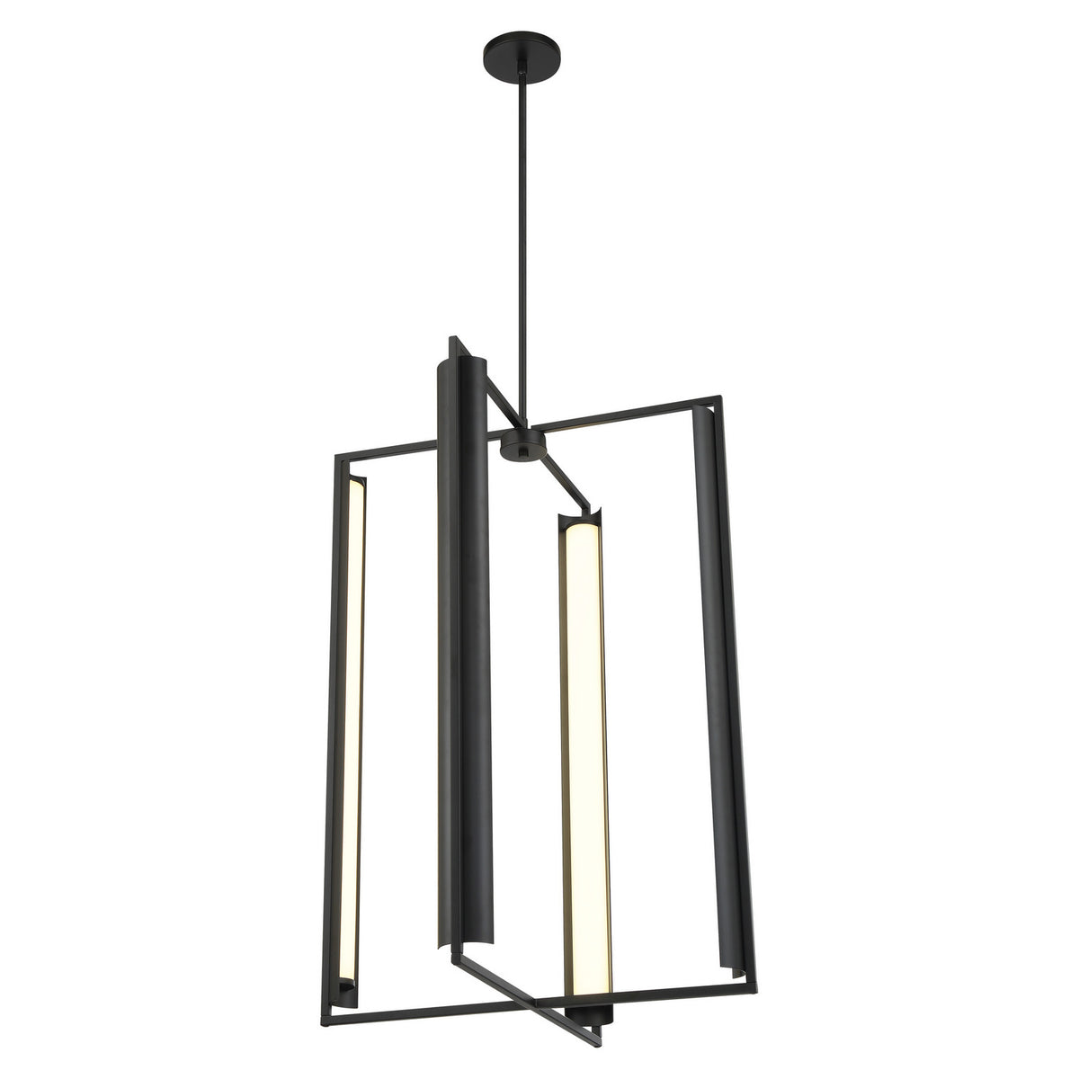 George Kovacs - P1556-66A-L - LED Pendant - Trizay - Coal Black
