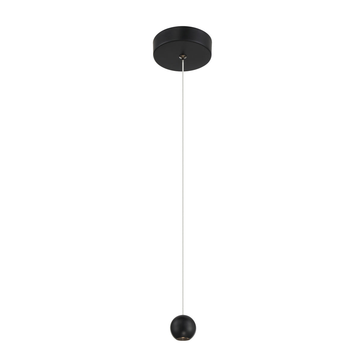 George Kovacs - P1460-66A-L - LED Mini Pendant - Itty - Coal Black