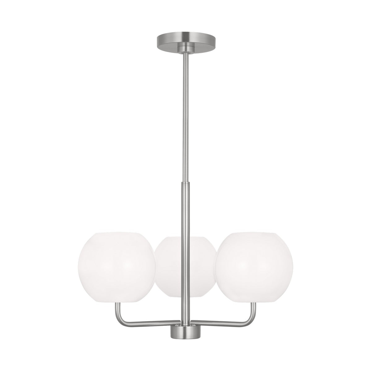 Generation Lighting - GLC1043BS - Three Light Chandelier - Rory - Brushed Steel