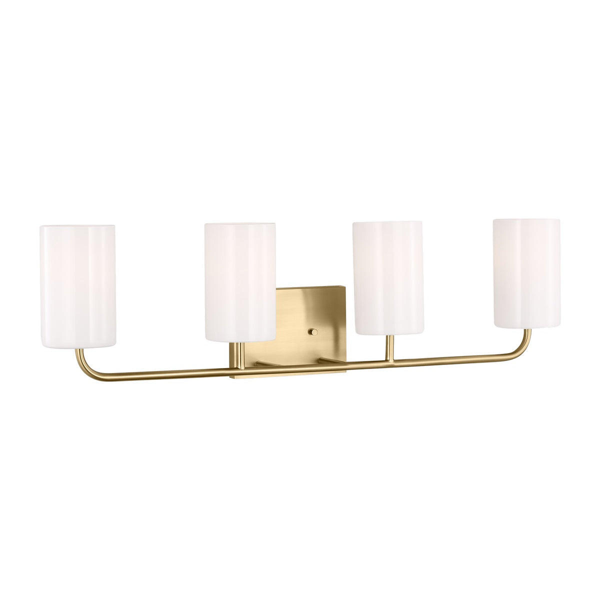 Generation Lighting - GLV1004SB - Four Light Vanity - Rhett - Satin Brass