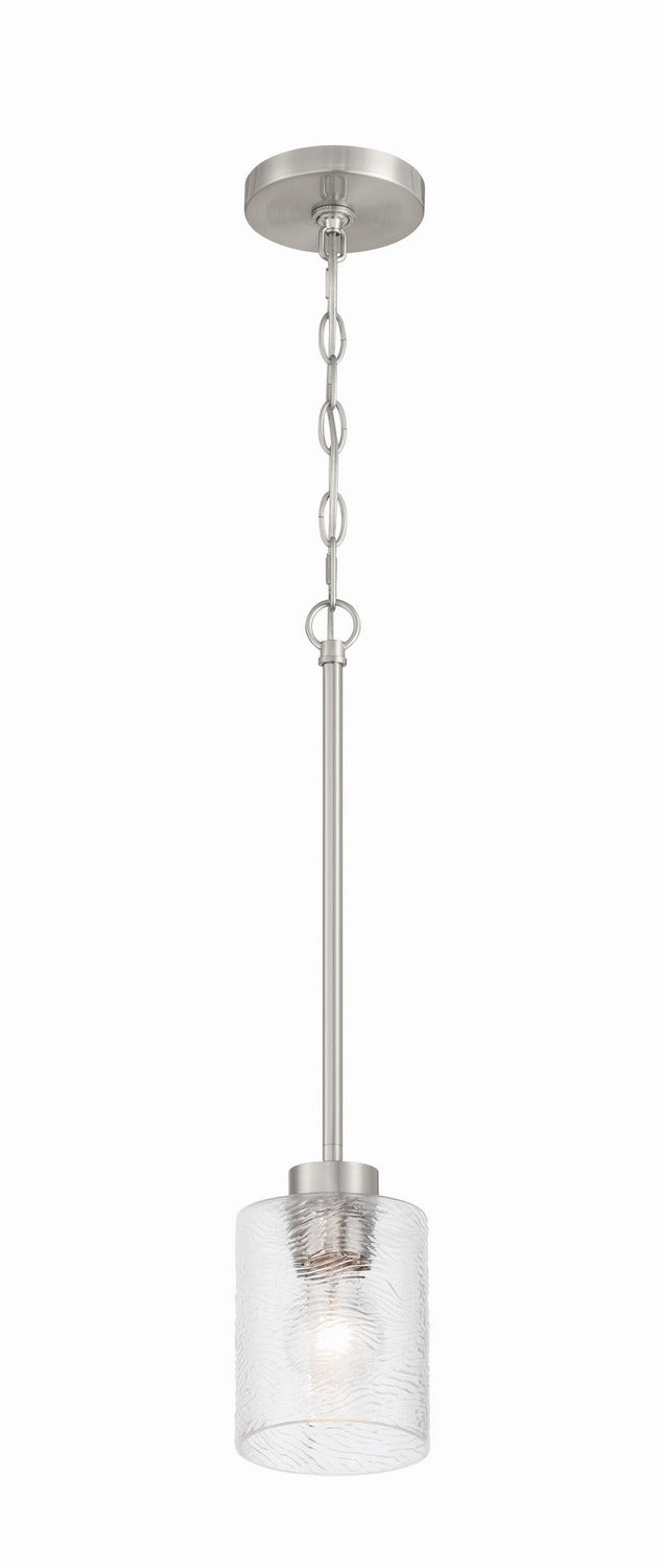 Craftmade - 60291-BNK - One Light Mini Pendant - Lyndsey - Brushed Polished Nickel