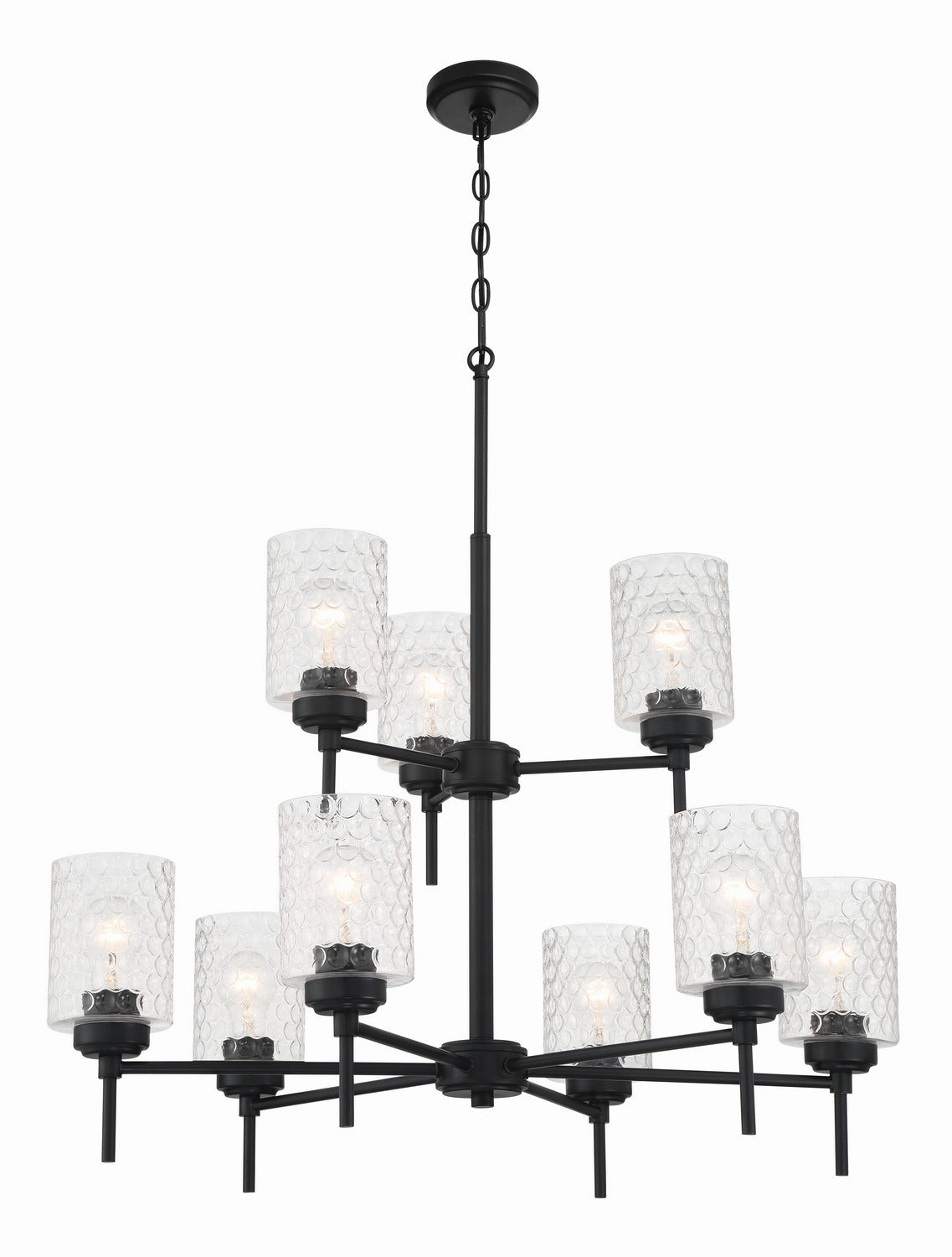 Craftmade - 60529-FB - Nine Light Chandelier - Claire - Flat Black