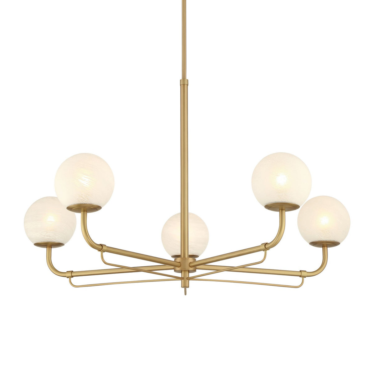 Minka-Lavery - 3795-732 - Five Light Chandelier - Whitehall - Legacy Brass