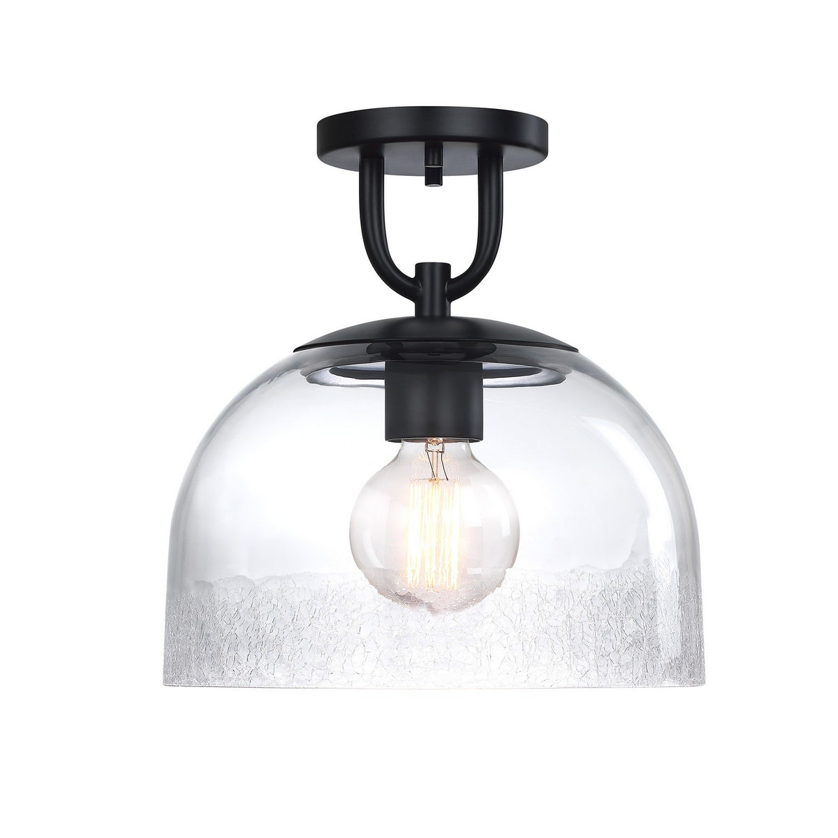 Designers Fountain - D343M-SF-MB - One Light Semi Flush Mount - Astra - Matte Black