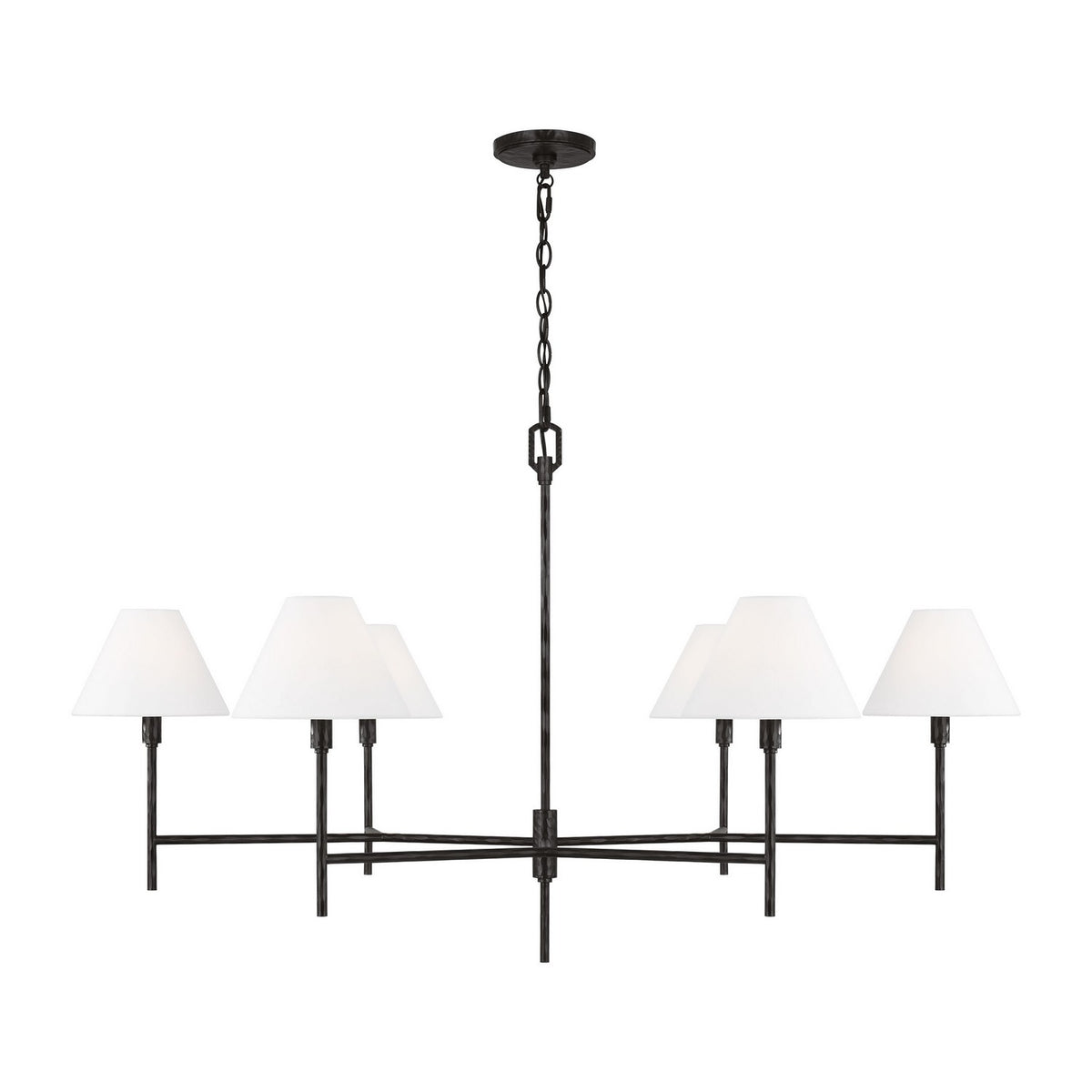 Visual Comfort Studio - CC1786AI - Six Light Chandelier - Ridgewood - Aged Iron
