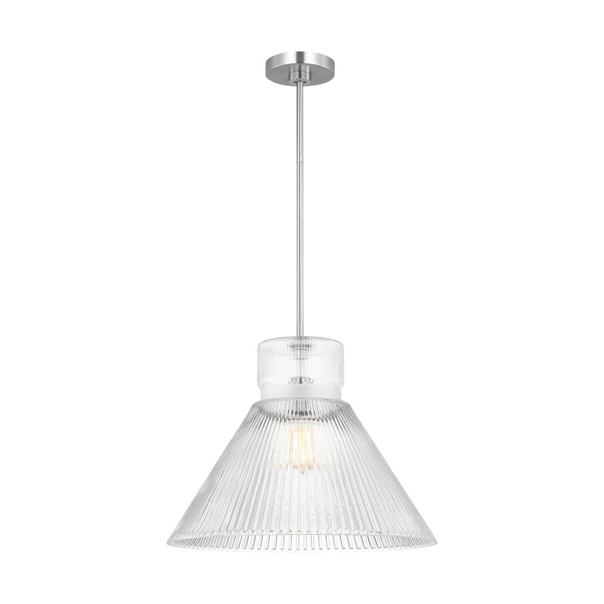 Visual Comfort Studio - DJP1201BS - One Light Pendant - Liouet - Brushed Nickel