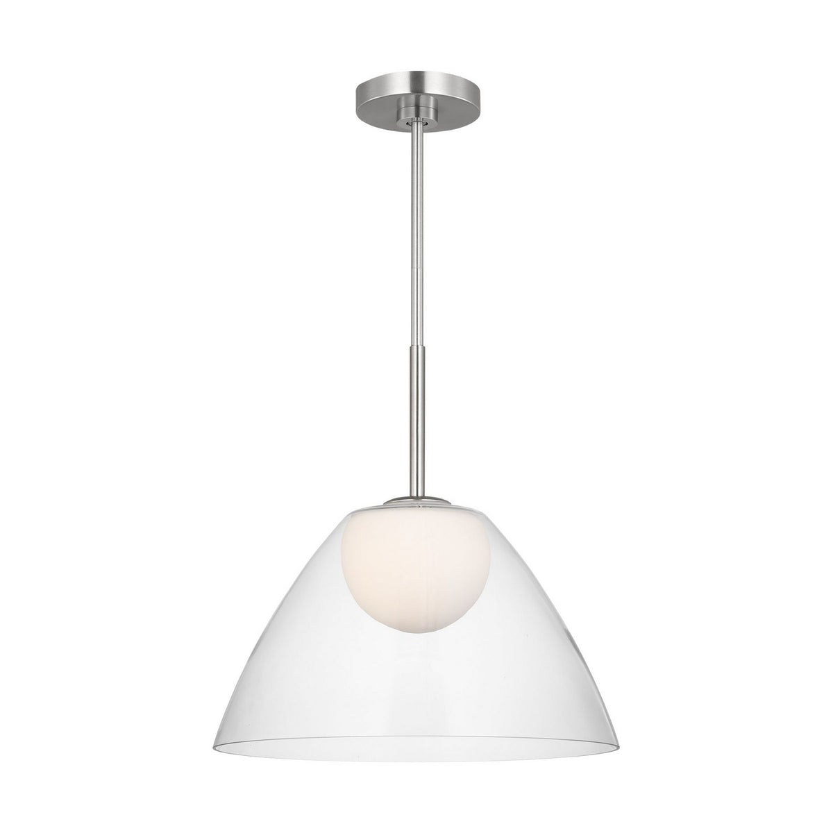 Visual Comfort Studio - DJP1251BS - One Light Pendant - Suma - Brushed Nickel