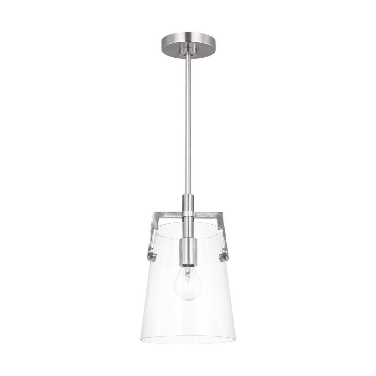 Visual Comfort Studio - DJP1261BS - One Light Pendant - Crofton - Brushed Nickel
