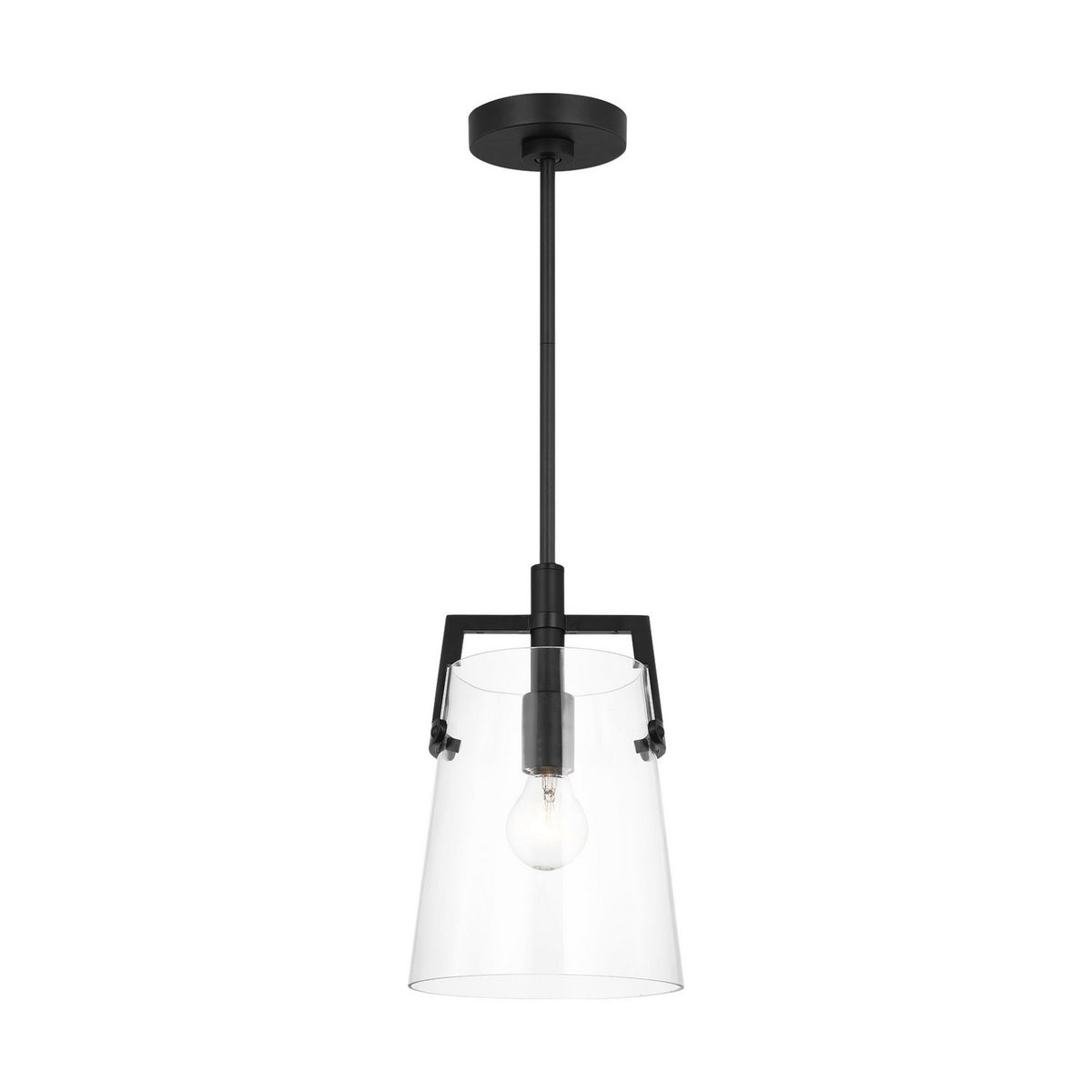 Visual Comfort Studio - DJP1261MBK - One Light Pendant - Crofton - Midnight Black