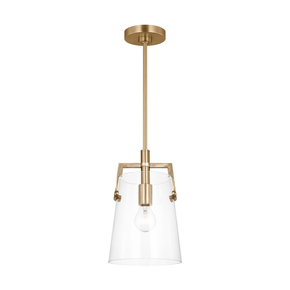 Visual Comfort Studio - DJP1261SB - One Light Pendant - Crofton - Satin Brass