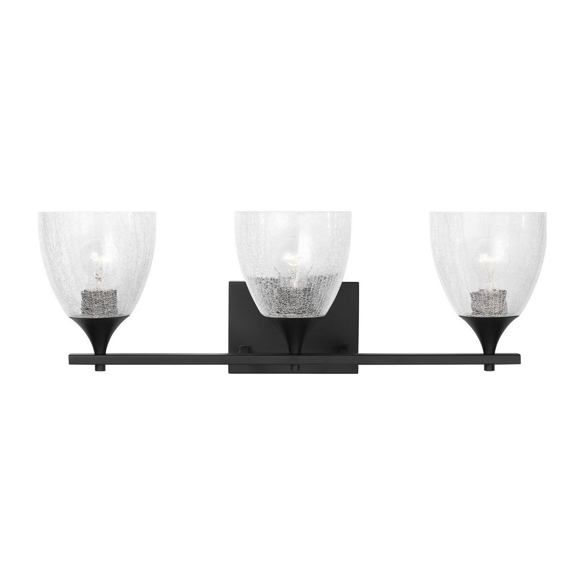 Visual Comfort Studio - DJV1023MBKCKG - Three Light Vanity - Toffino - Midnight Black