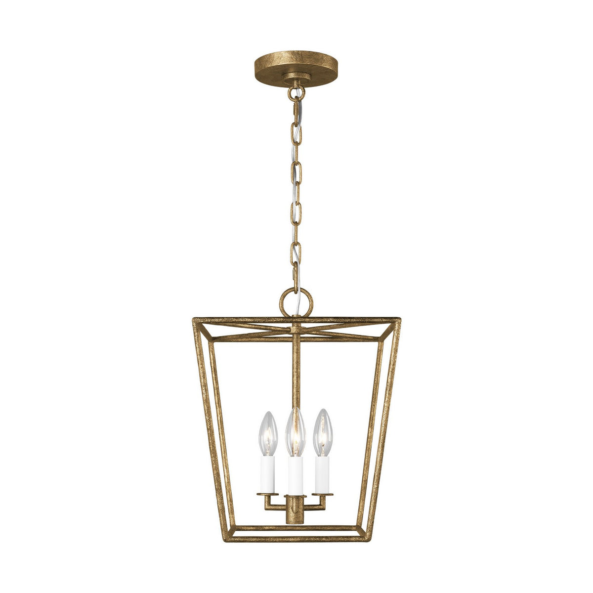 Visual Comfort Studio - EC1353CDG - Three Light Lantern - Viota - Casted Gild