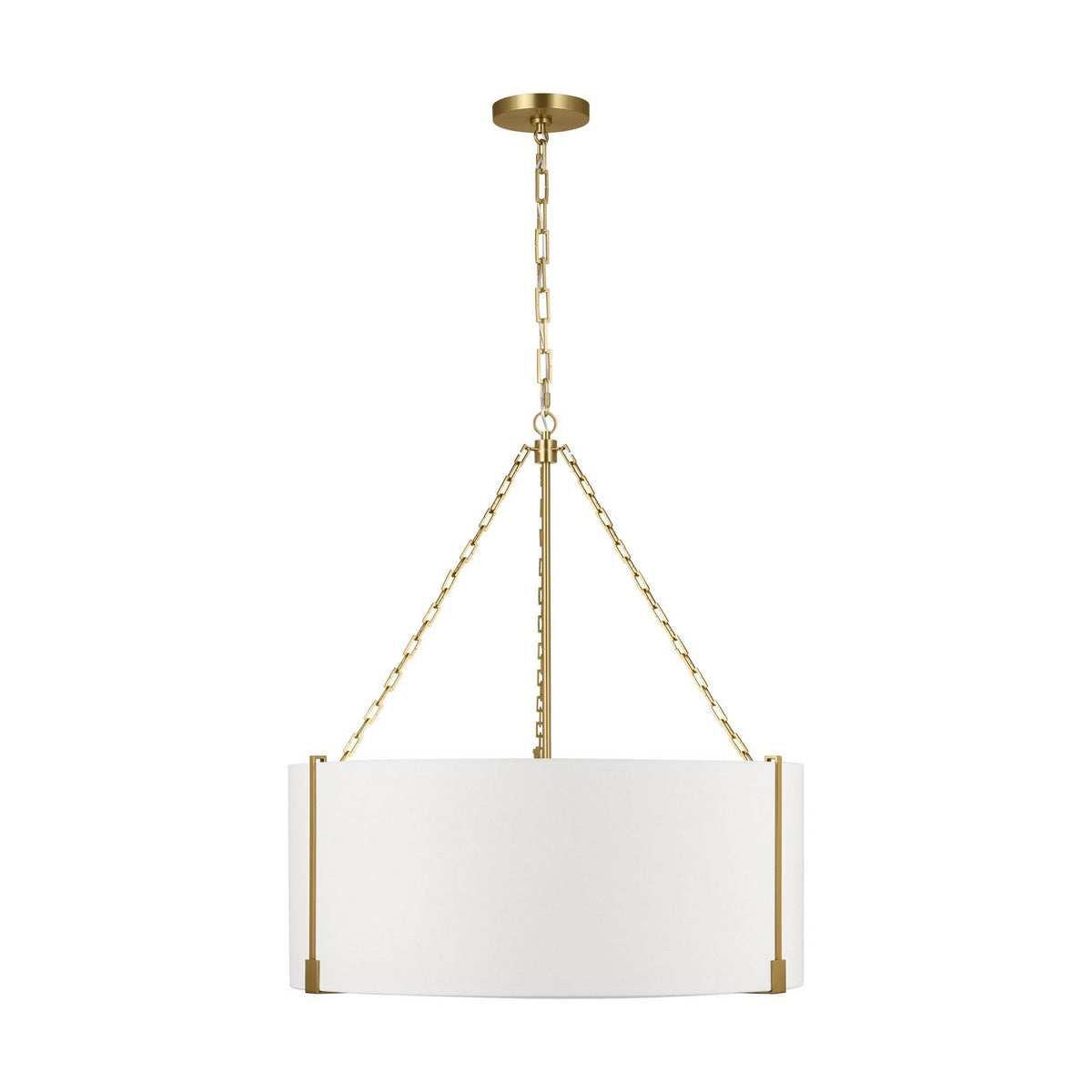 Visual Comfort Studio - TFC1123BBS - Three Light Pendant - Bergen - Burnished Brass