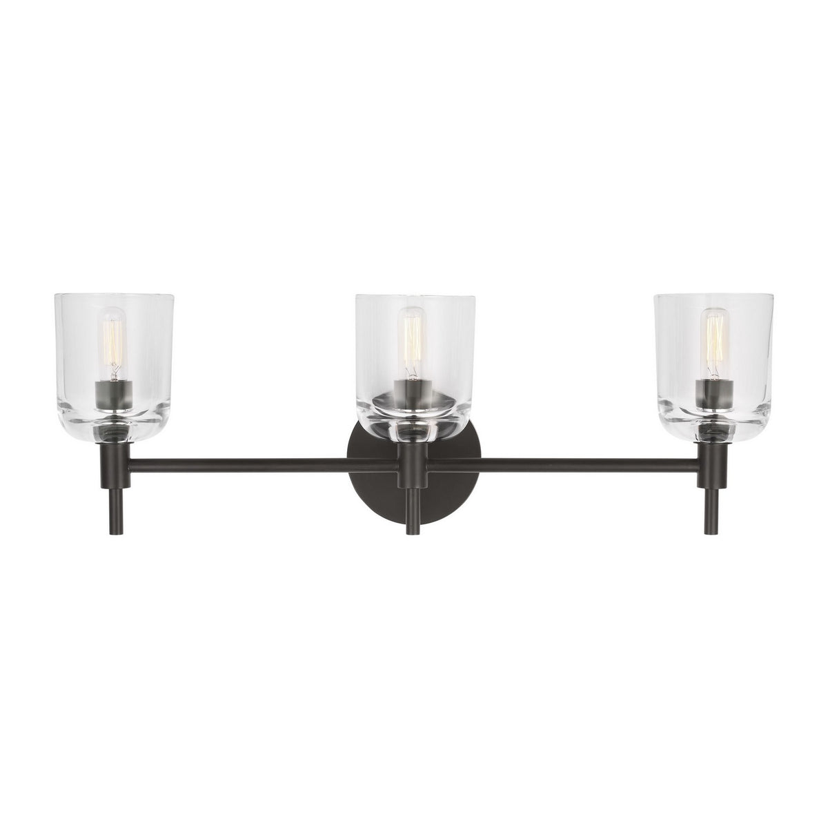 Visual Comfort Studio - TFV1003AI - Three Light Vanity - Hartley - Aged Iron