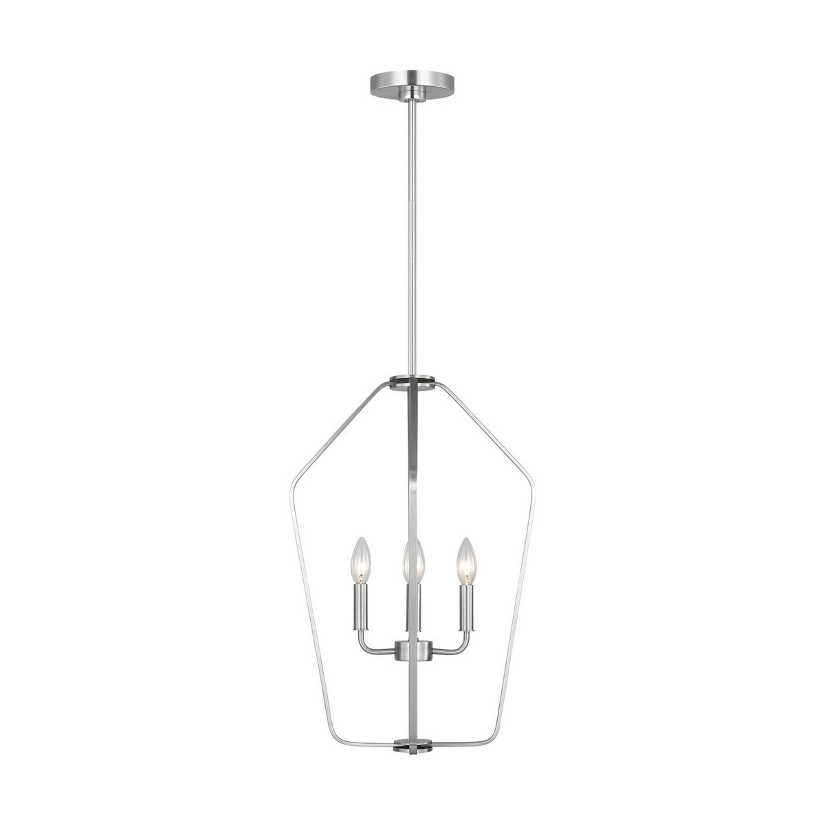 Generation Lighting - GLC1264BS - Four Light Chandelier - Kennan - Brushed Nickel