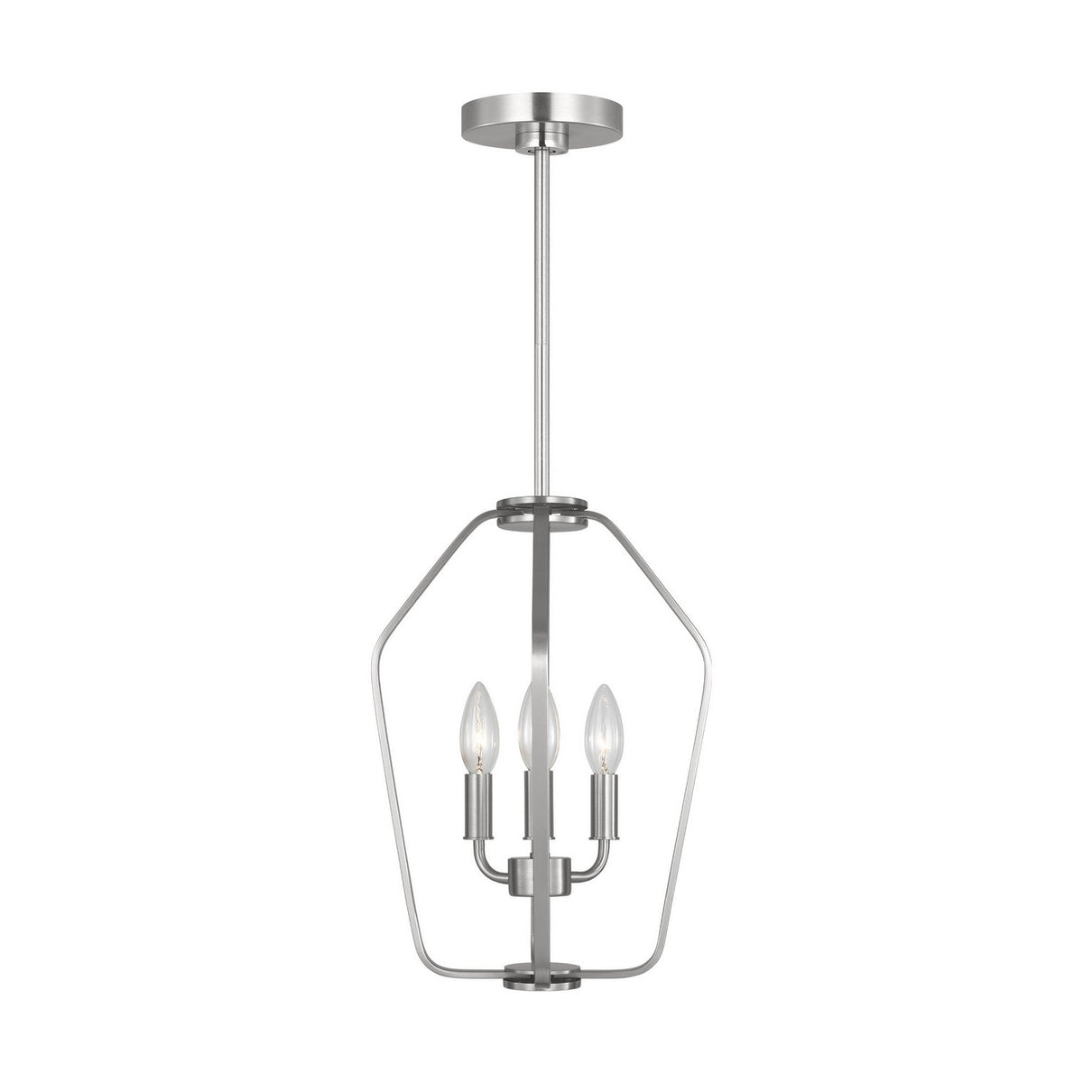 Generation Lighting - GLC1283BS - Three Light Chandelier - Kennan - Brushed Nickel
