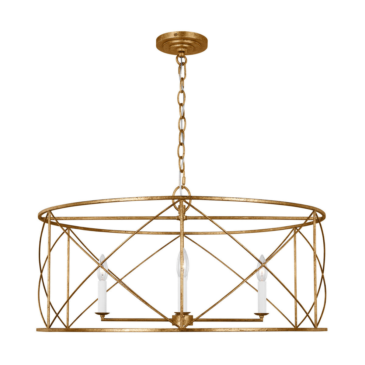 Visual Comfort Studio - CC1624ADB - Four Light Chandelier - Beatrix - Antique Gild