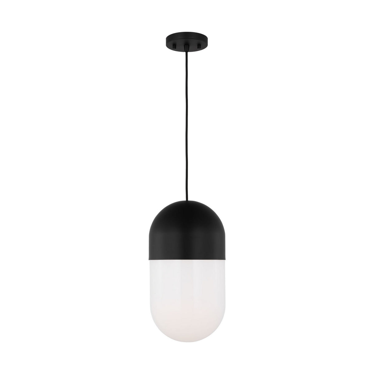Visual Comfort Studio - DJP1141MBK - One Light Pendant - Foster - Midnight Black