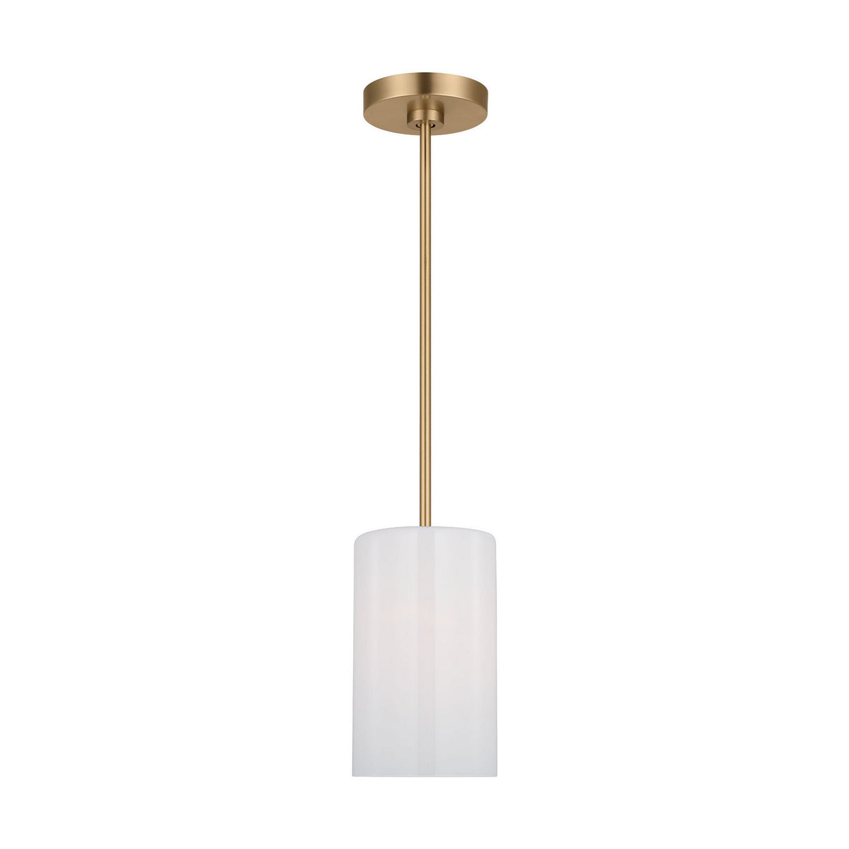 Generation Lighting - GLP1001EN3/SB - One Light Mini Pendant - Rhett - Satin Brass