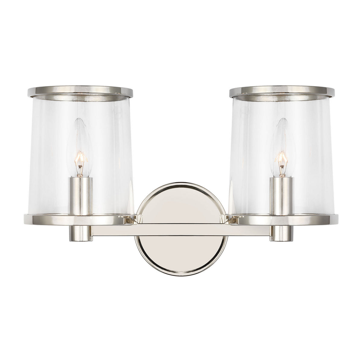 Visual Comfort Studio - LV1082PN - Two Light Vanity - Reynolds - Polished Nickel