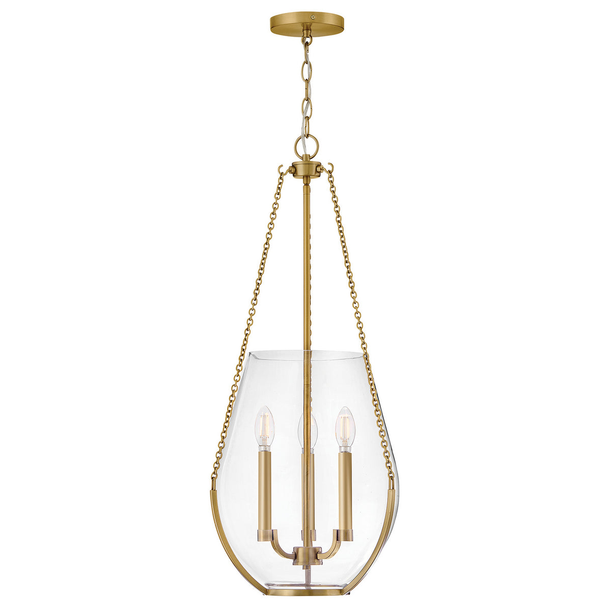Hinkley - 48557LCB - LED Pendant - Farrin - Lacquered Brass