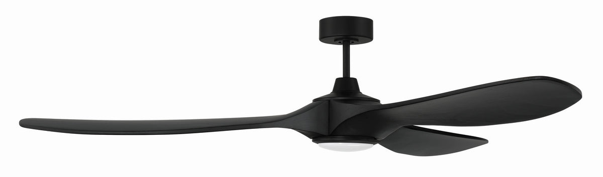 Craftmade - EVY72FB3-NWF - 72" Ceiling Fan - Envy 72" Ceiling Fan Damp Rated no Wifi - Flat Black