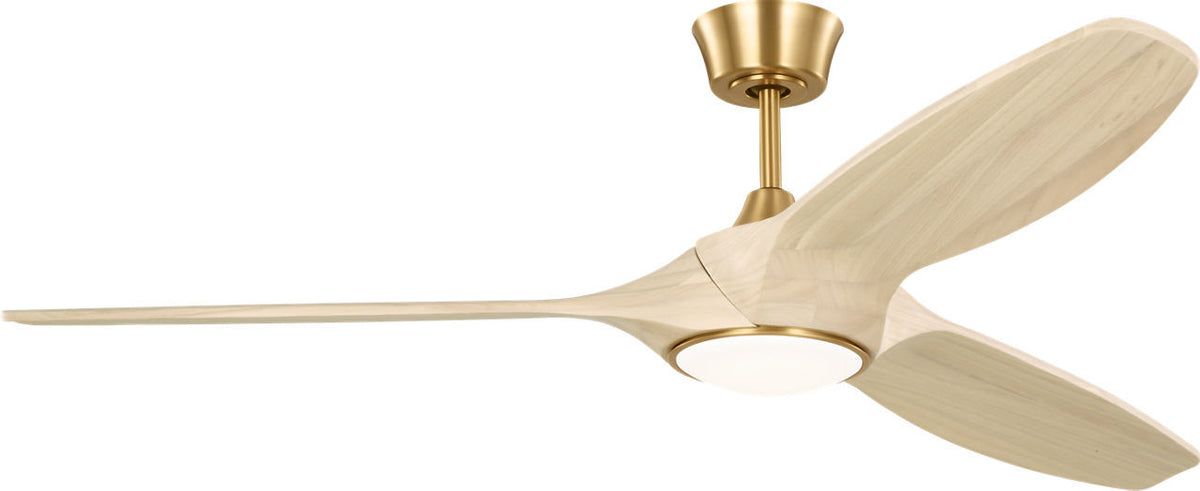 Visual Comfort Fan - 3SLNSM60BBSWWOD - 60" Ceiling Fan - Selen - Burnished Brass