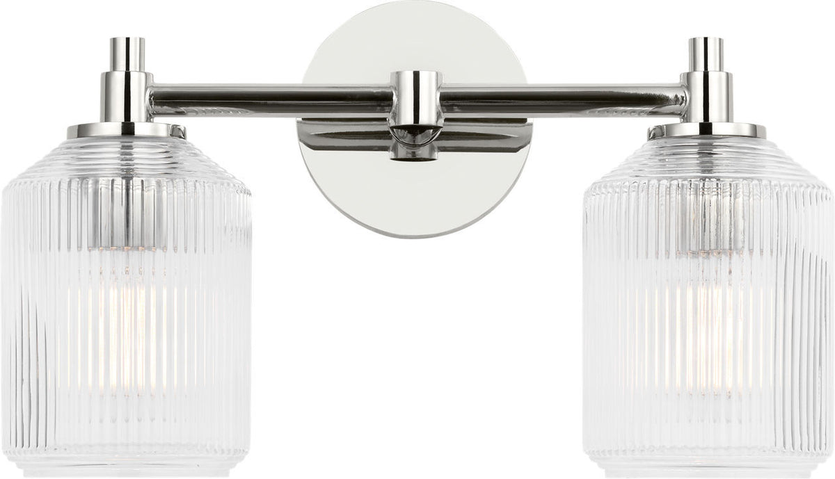 Visual Comfort Studio - CV1092PN - Two Light Bath - Barstow - Polished Nickel | Polished Nickel
