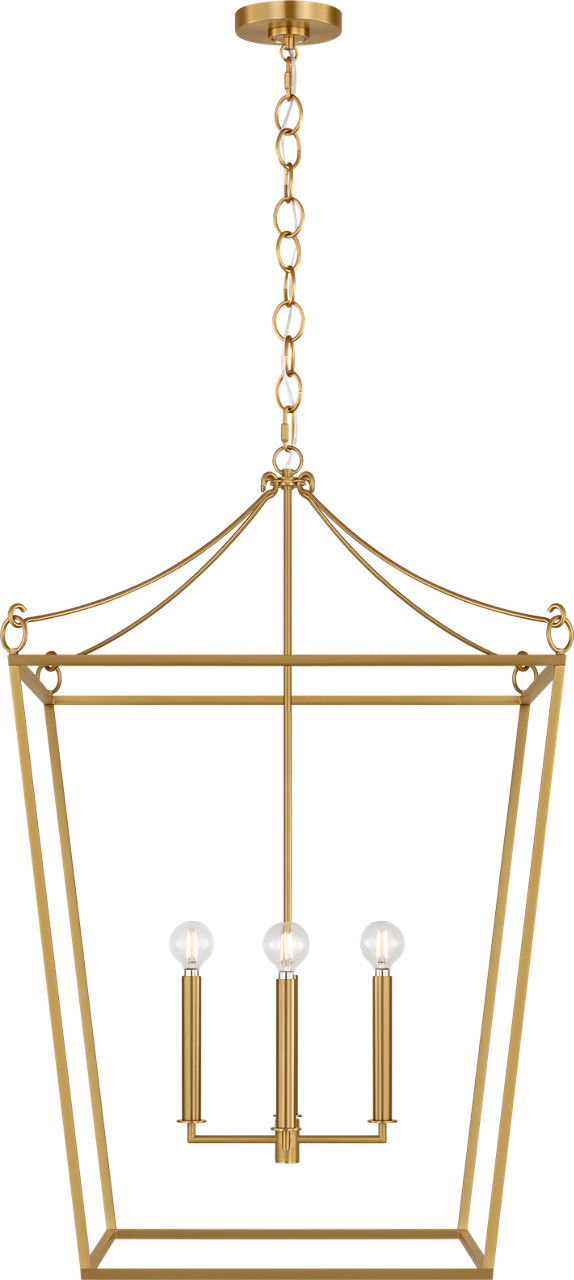 Visual Comfort Studio - KSC1204BBS - Four Light Lantern - Carlyle - Burnished Brass | Burnished Brass