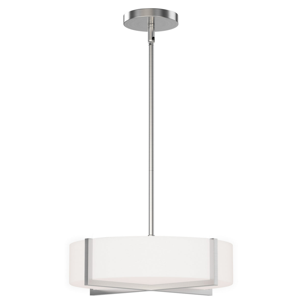 Maxim - 57945WTSN - LED Flush Mount/ Pendant Convertible - Dexter - Satin Nickel