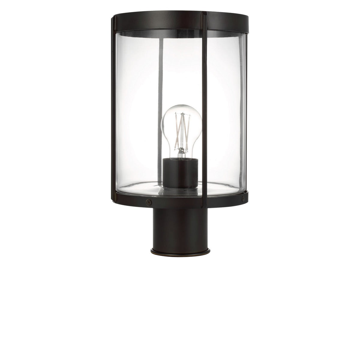 Generation Lighting - GLO1741C-TXB - One Light Outdoor Post Lantern - Luning - Textured Black