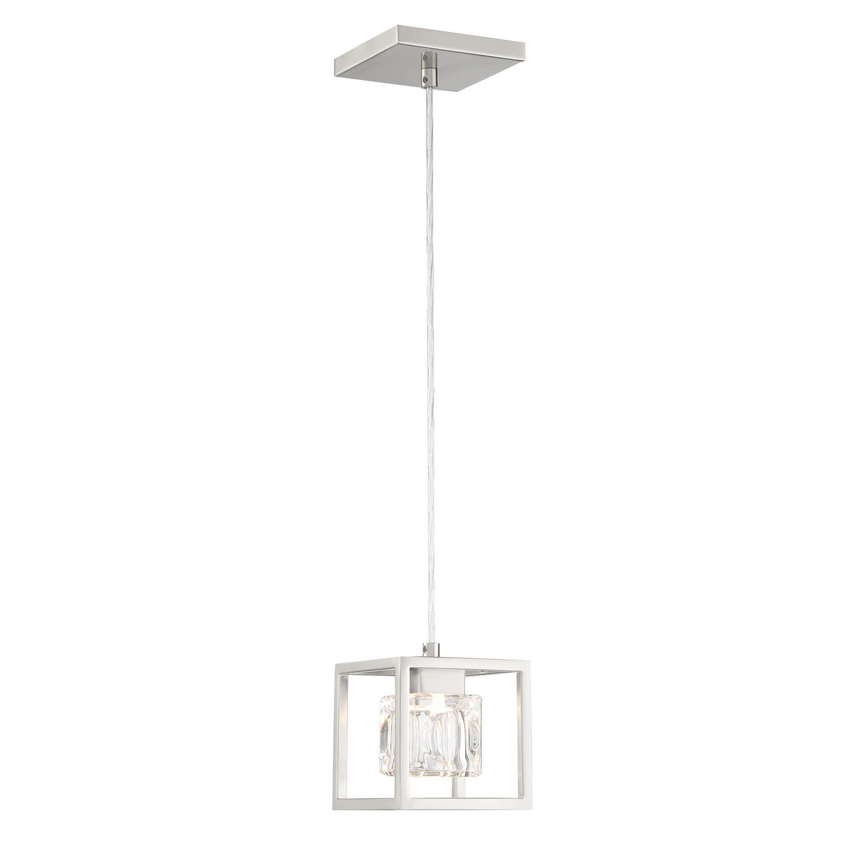 George Kovacs - P1861-084-L - LED Mini Pendant - San Marin - Brushed Nickel